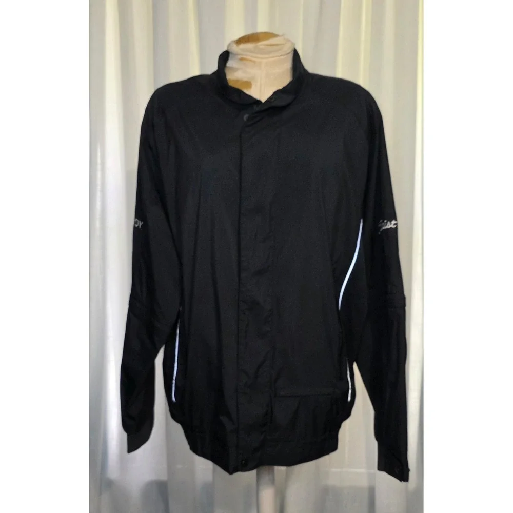 FootJoy Titleist Mens Golf Rain Jacket Convertible Sleeves Dryjoy Windbreaker M